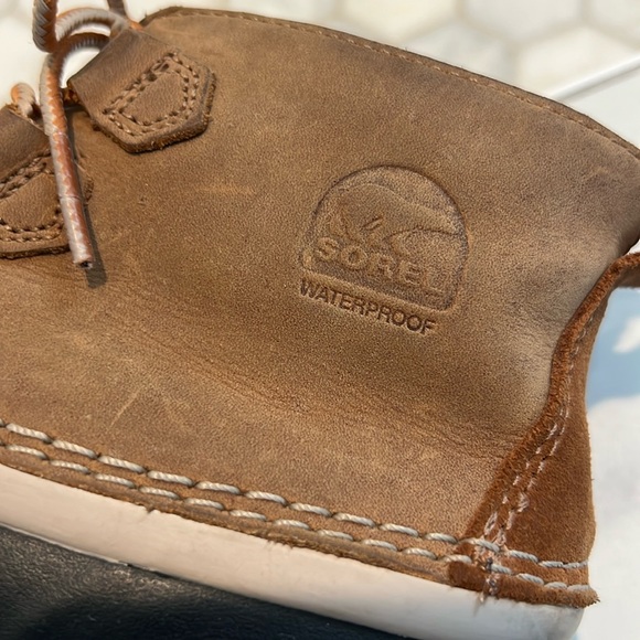 SOREL Out N About Elk Brown & Black Waterproof Rain Boots Duck Boots Y 4 - Picture 14 of 16